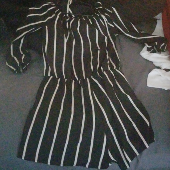 Black and white striped Romper - Picture 3 of 3